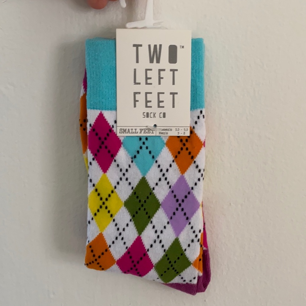 NWT! Two Left Feet every day socks